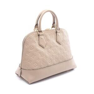 Louis Vuitton Neo Alma Handbag Leather Monogram Empreinte Beige